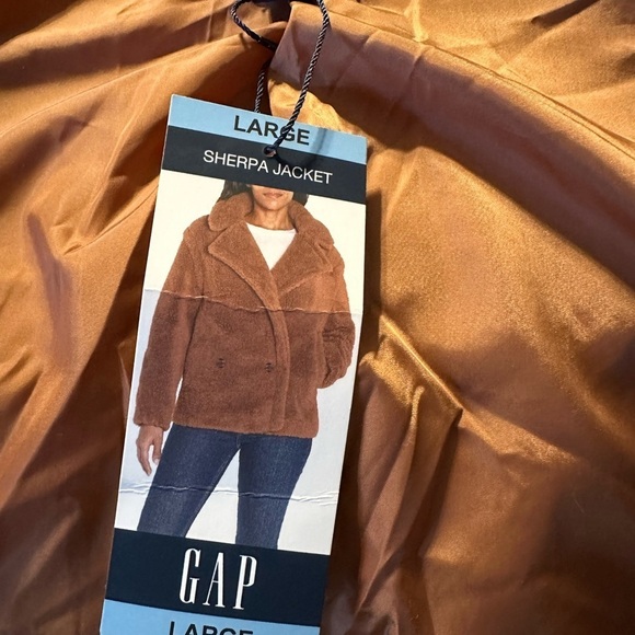 Gap NWT large brown Sherpa jacket - Picture 2 of 7